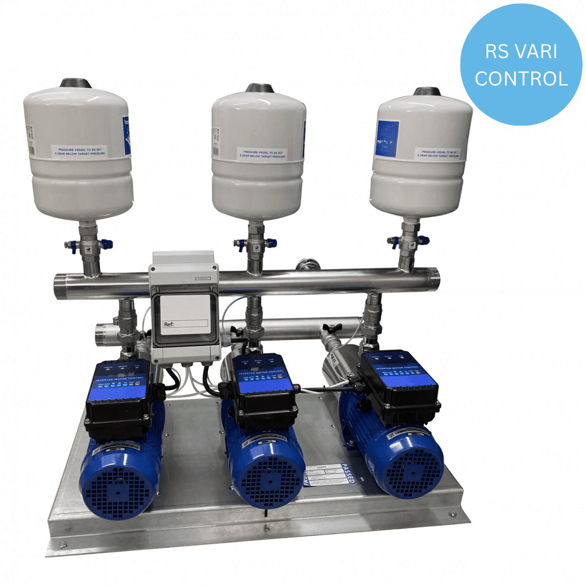 NT Cloke Pumps and Water UK Products (11) Triple Variable Speed Booster Set – 150L/Min @ 5.25 Bar